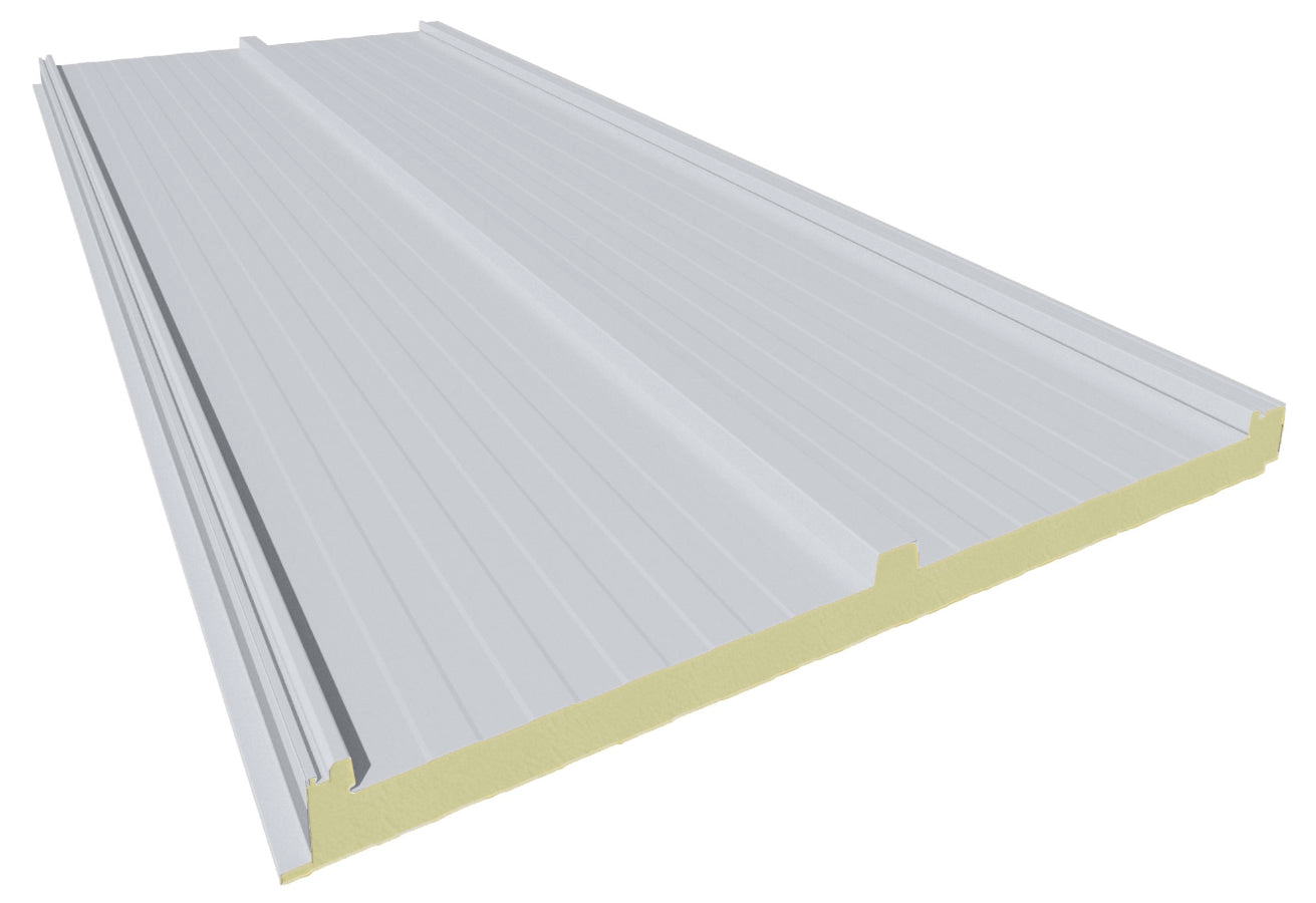 panel-sandwich-cubierta-3-grecas_blanco-pirineo_PIR Panel sándwich blanco